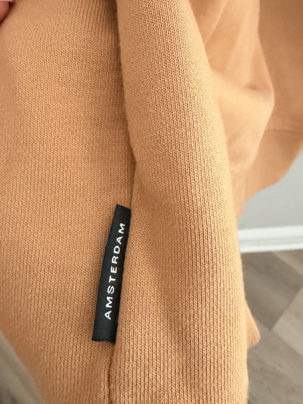 Scotch & Soda Men's Colorblock Brown Hoodie with Mint Pocket - Picture 4 of 7